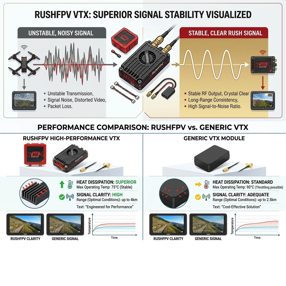 RUSHFPV RUSH MAX SOLO 2.5W / T – Rushfpv Rush Max Solo 5.8G 2.5W Vtx Bewertung und Preis